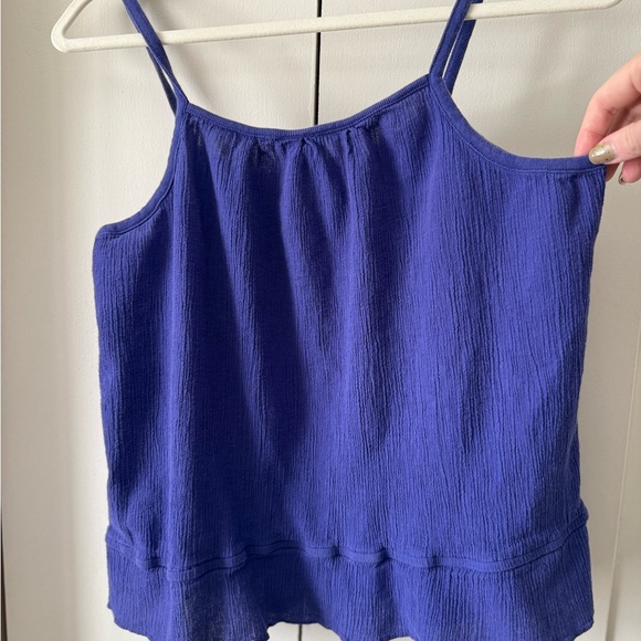 Vintage Route 66 Y2K Tank Top Purple Embroidered Spaghetti Strap Bow Ruffles - Picture 4 of 4